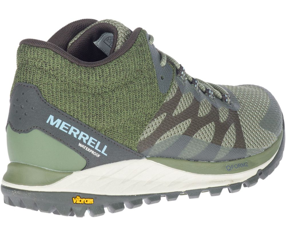 Tenis Senhora - Merrell Antora 2 Mid Waterproof Wide Width - Verde Oliva - GIQ936201
